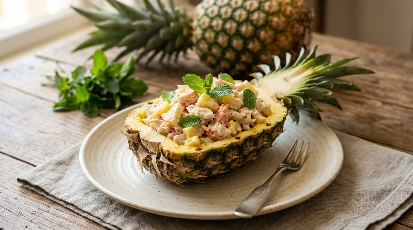 Krab- Ananashapje recept Krab- Ananashapje recept