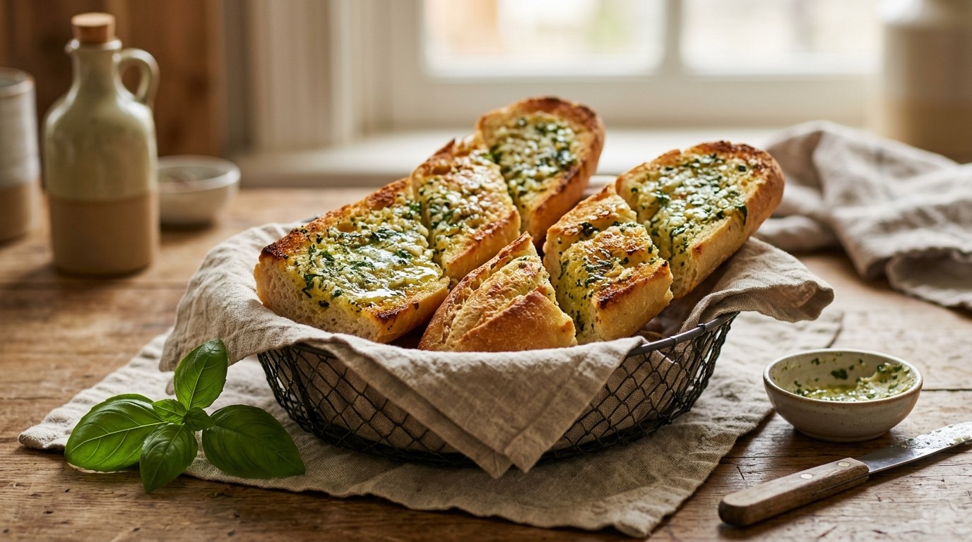Kruiden en Knoflookbrood