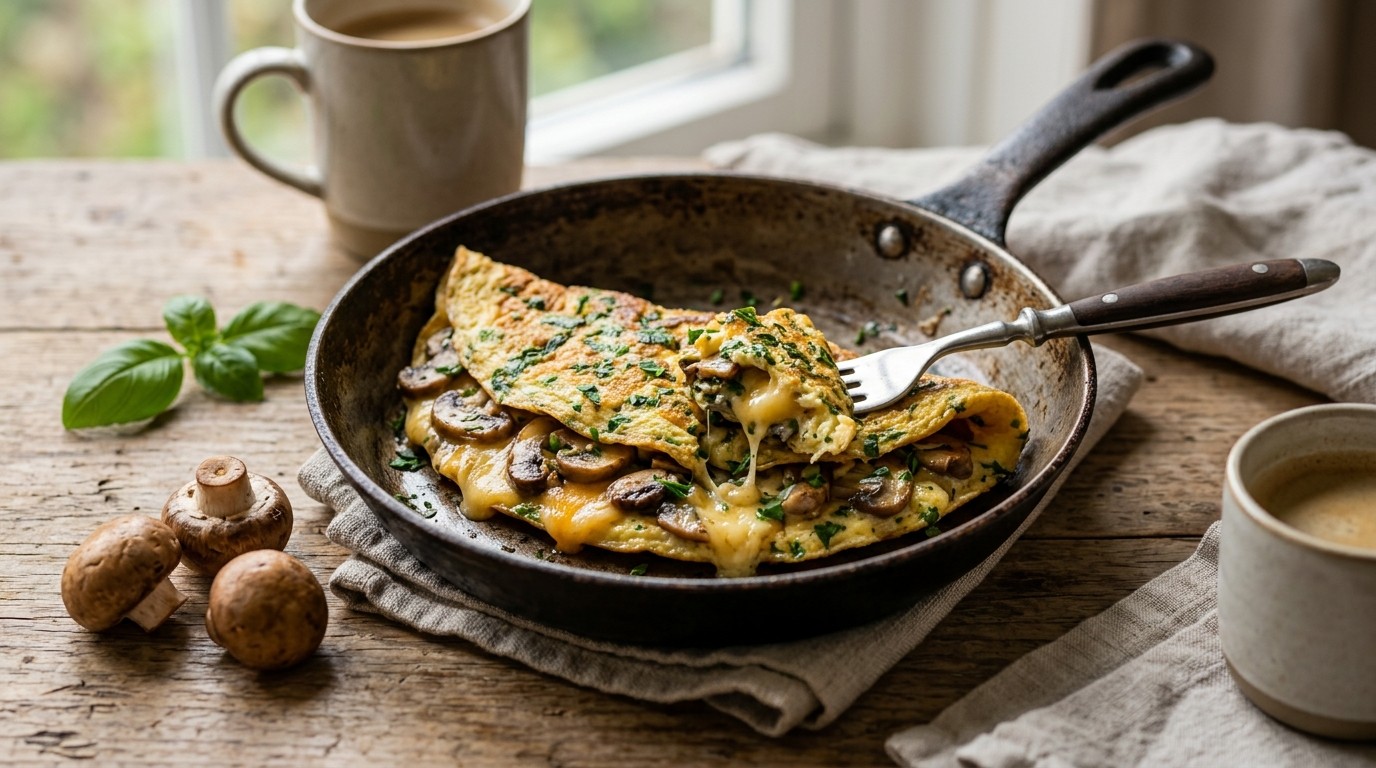 Kruidenomelet met Champignons