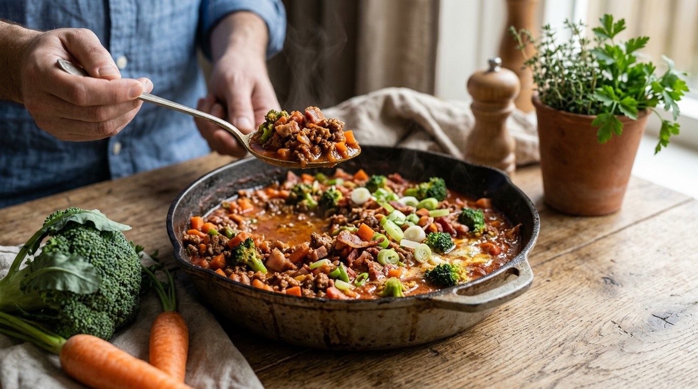 Kruidig Gehaktpannetje