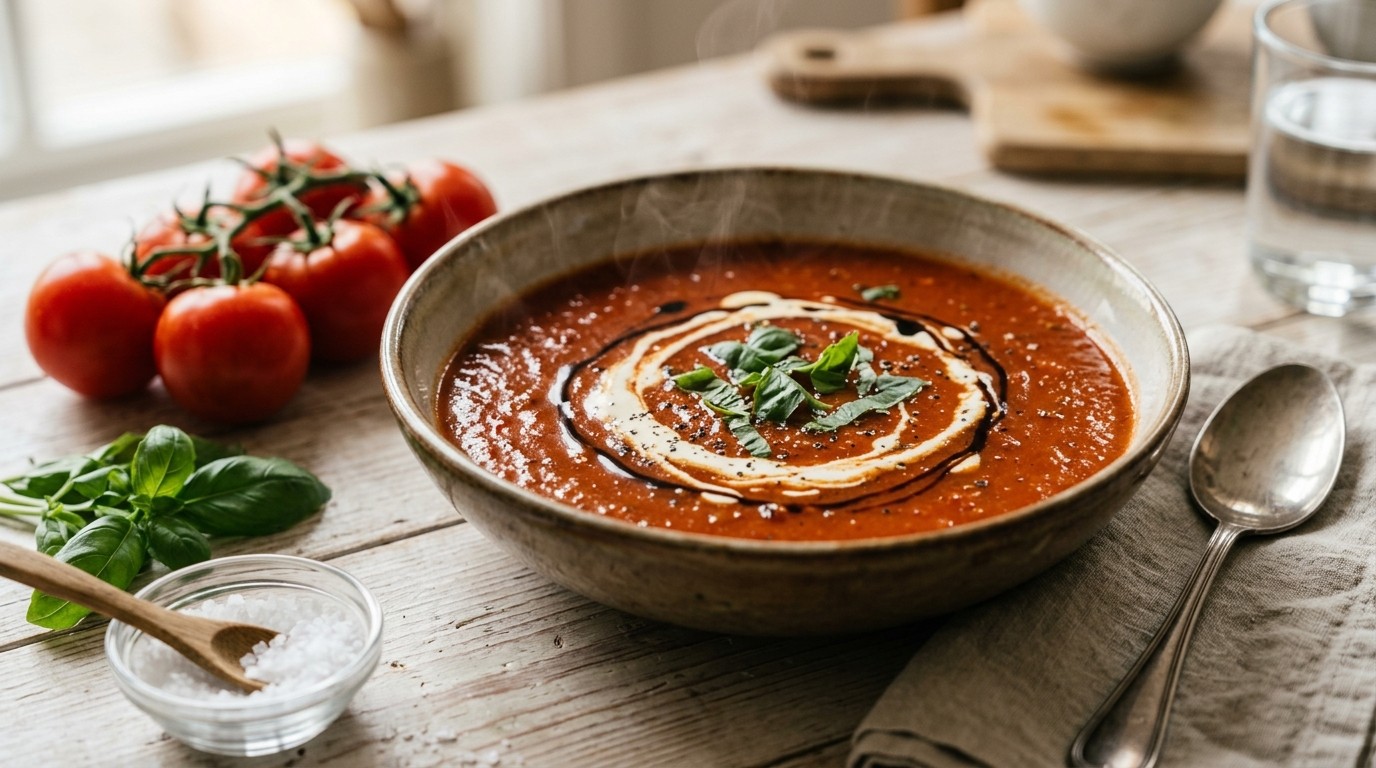 Kruidige Tomatensoep recept Kruidige Tomatensoep recept