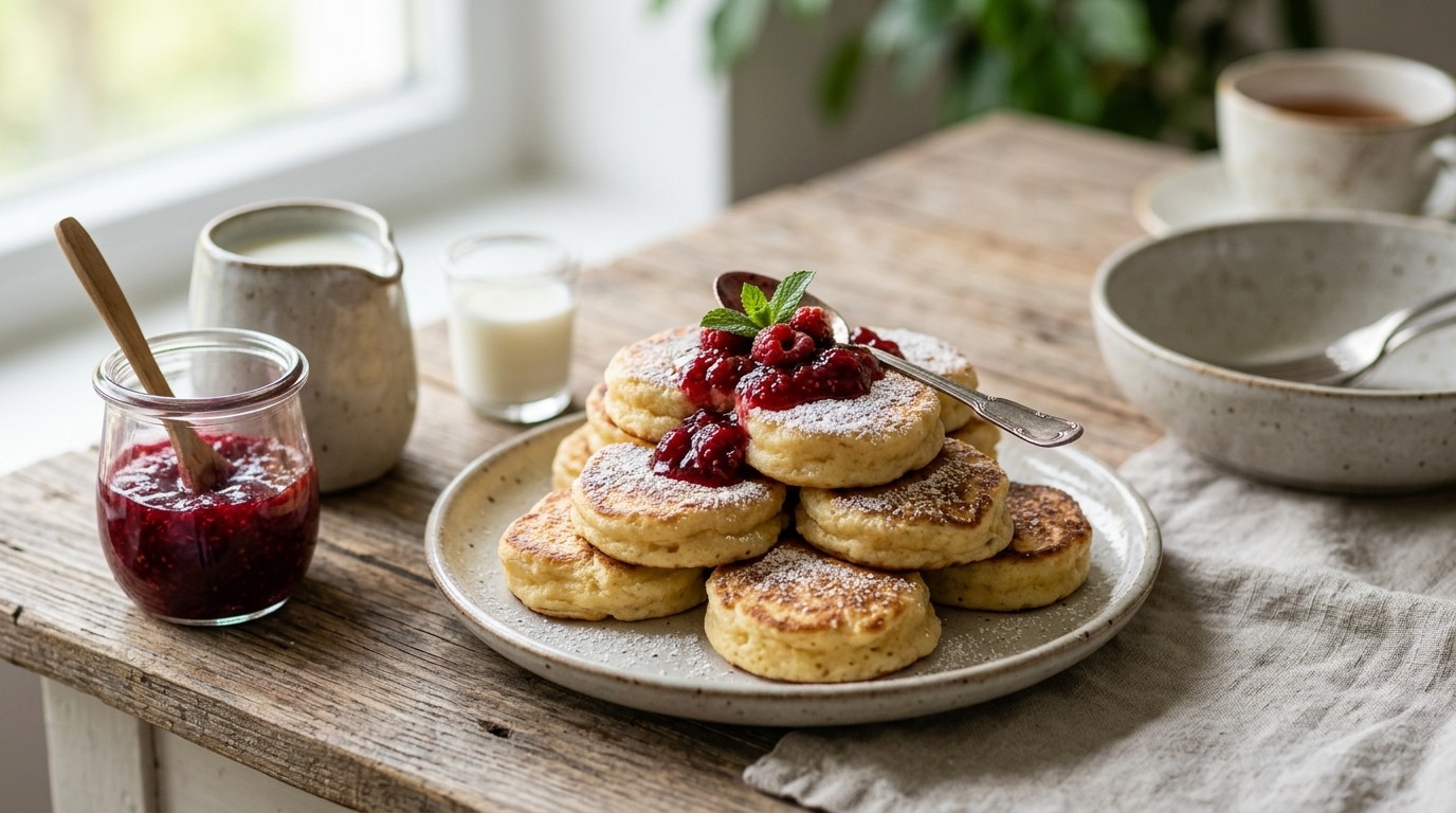 Kwark-ei Minipannenkoeken recept Kwark-ei Minipannenkoeken recept