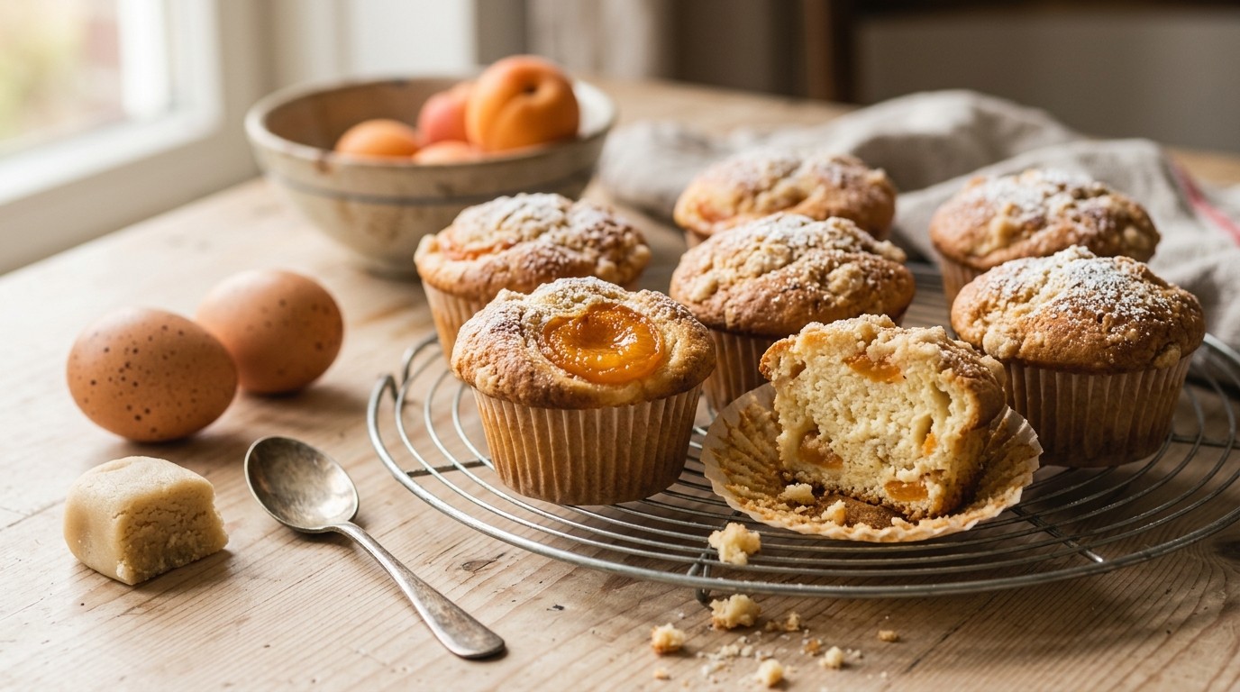Kwarkmuffins met Abrikozen recept Kwarkmuffins met Abrikozen recept