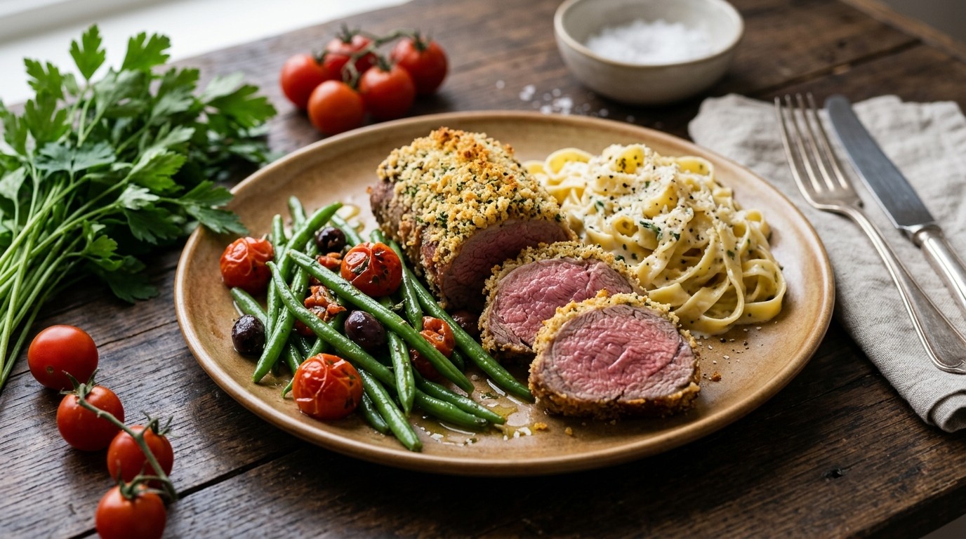 Lamsfilet met Haricotsverts