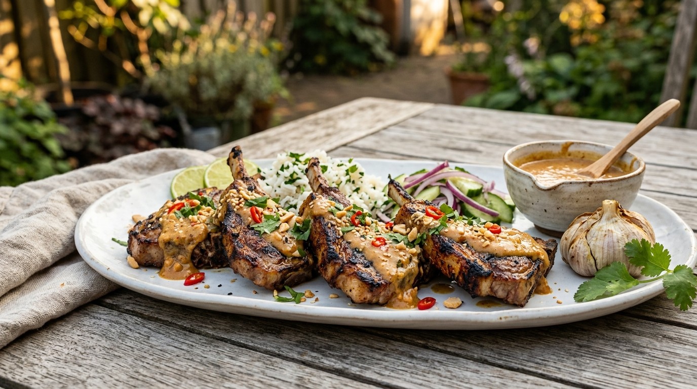 Lamsvlees met Satésaus recept Lamsvlees met Satésaus recept