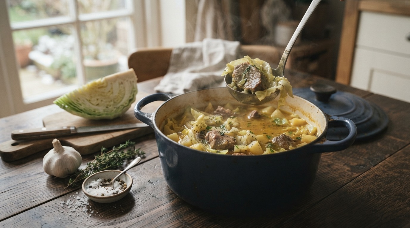 Lamsvlees Stoofpot met Spitskool