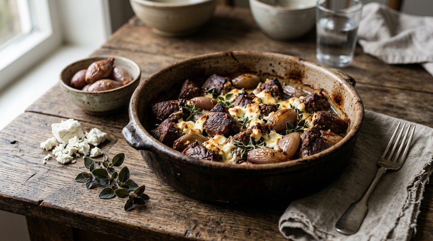 Lamvlees met Geitenkaas recept Lamvlees met Geitenkaas recept