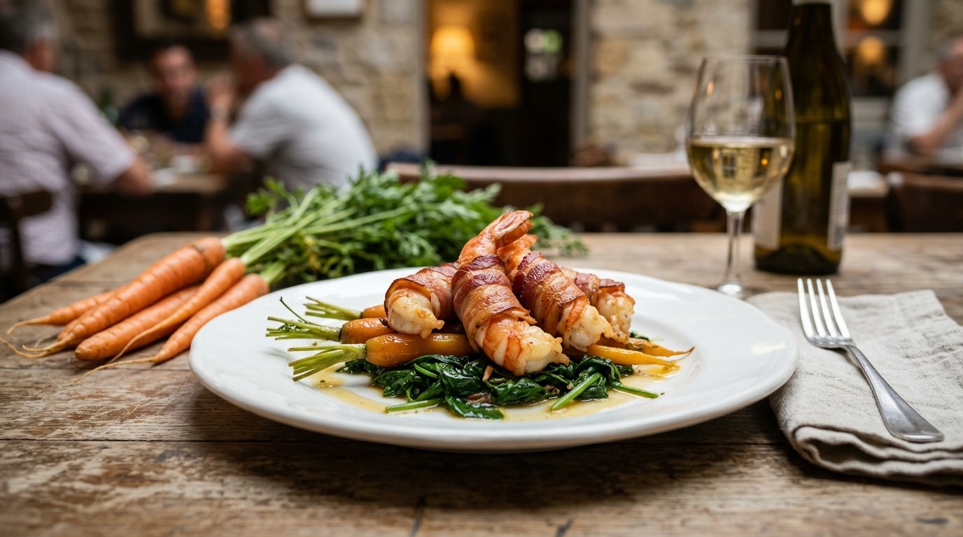 Langoustine met Rookspek