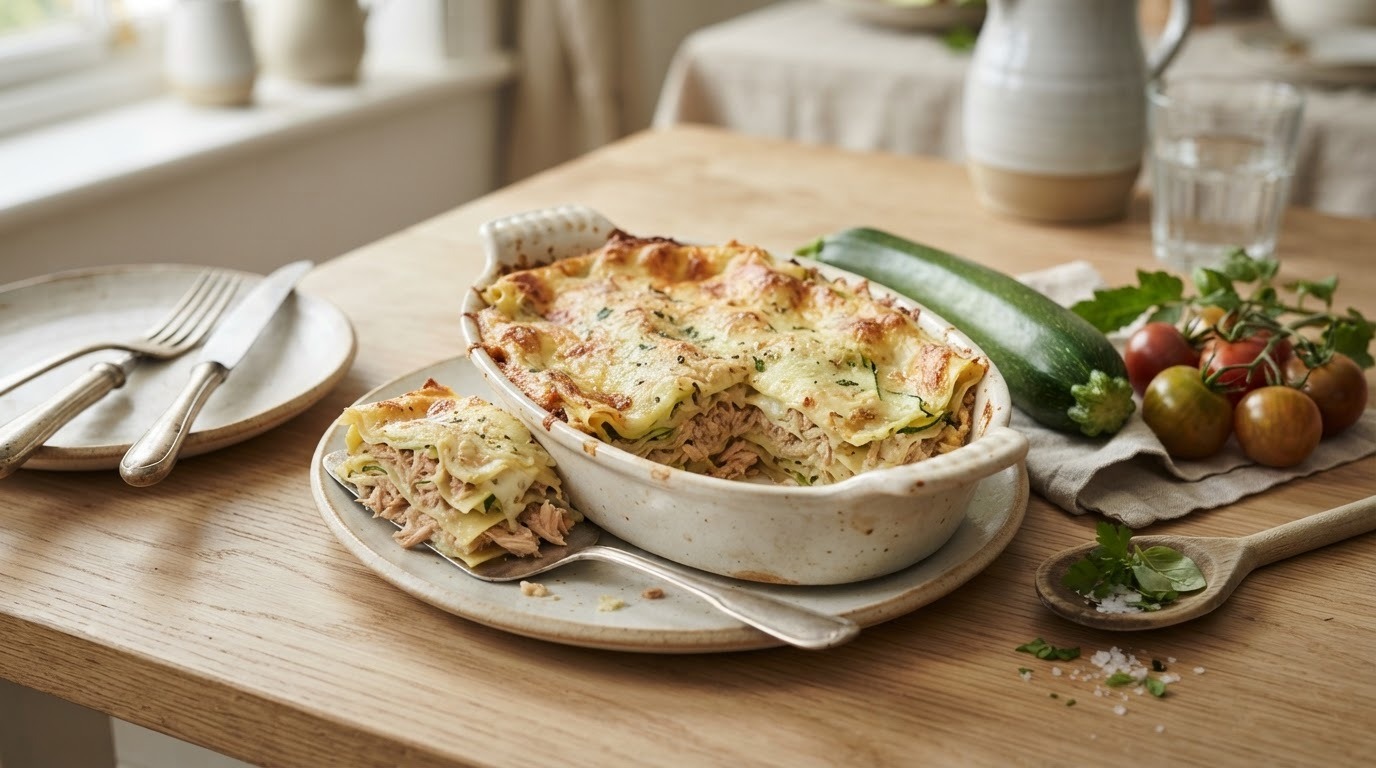 Lasagne met Courgette en Tonijn