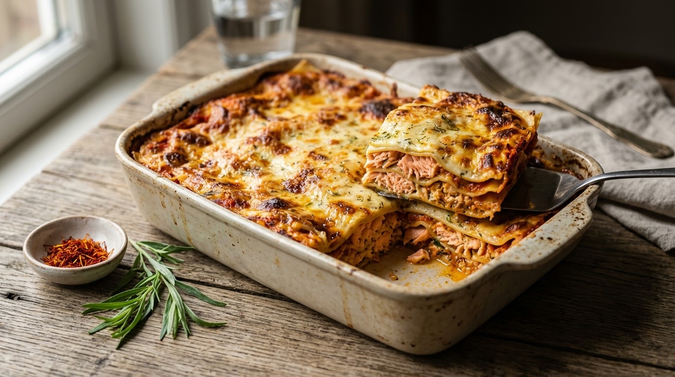 Lasagne met Zalm