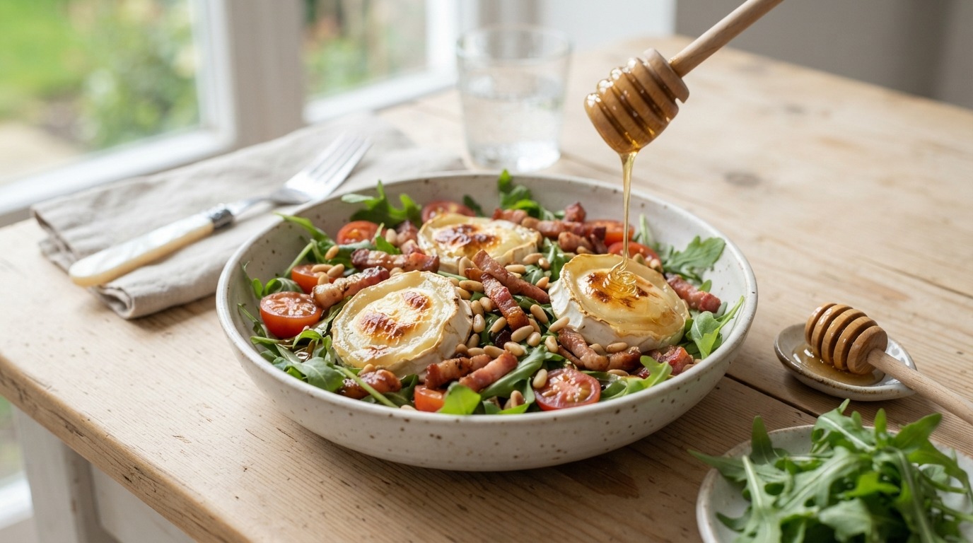 Lauw Warme Geitenkaas / Honingsalade