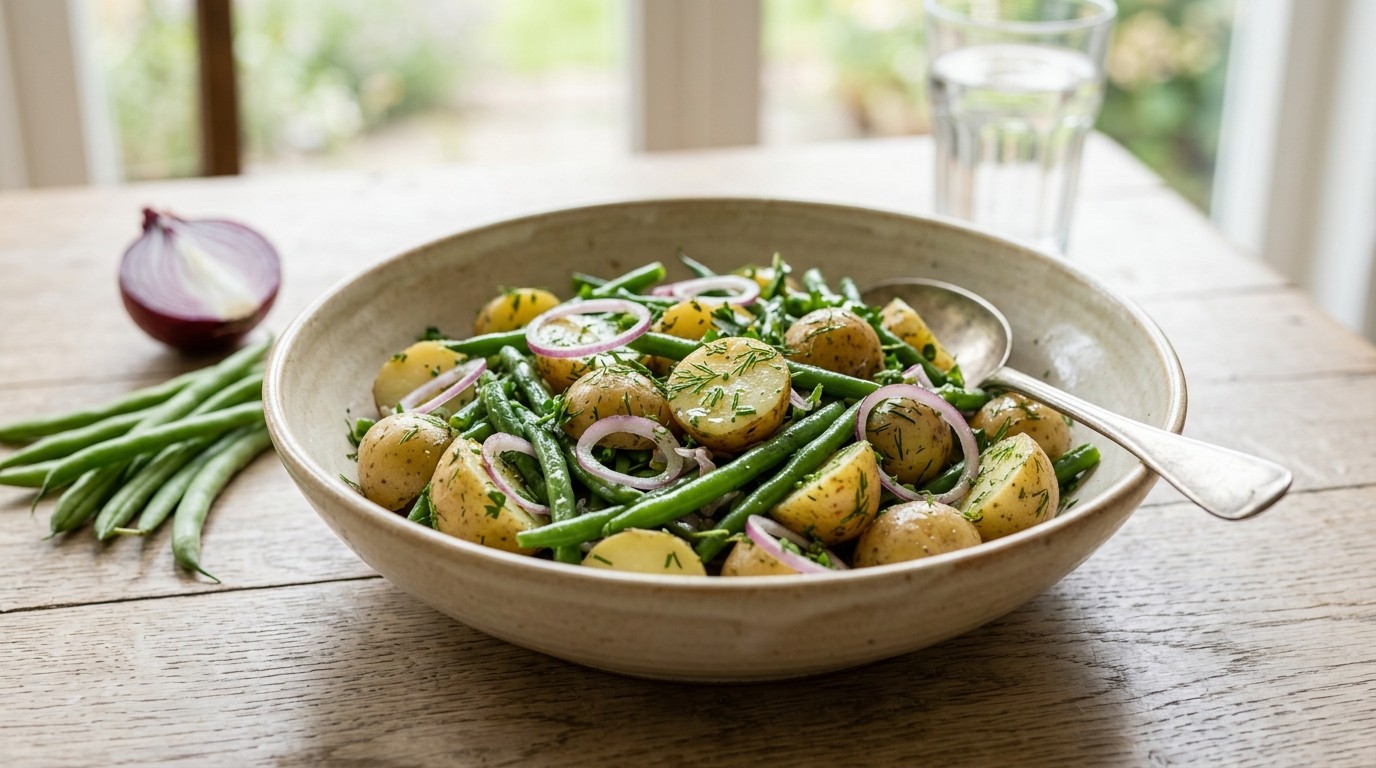 Lauwwarme Aardappel-zomersalade