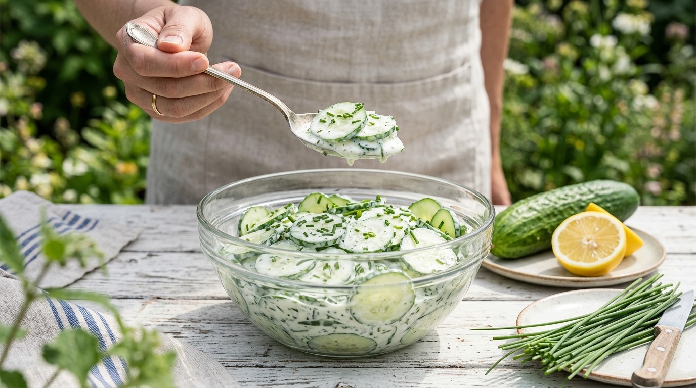 Lekkere Komkommersalade recept Lekkere Komkommersalade recept