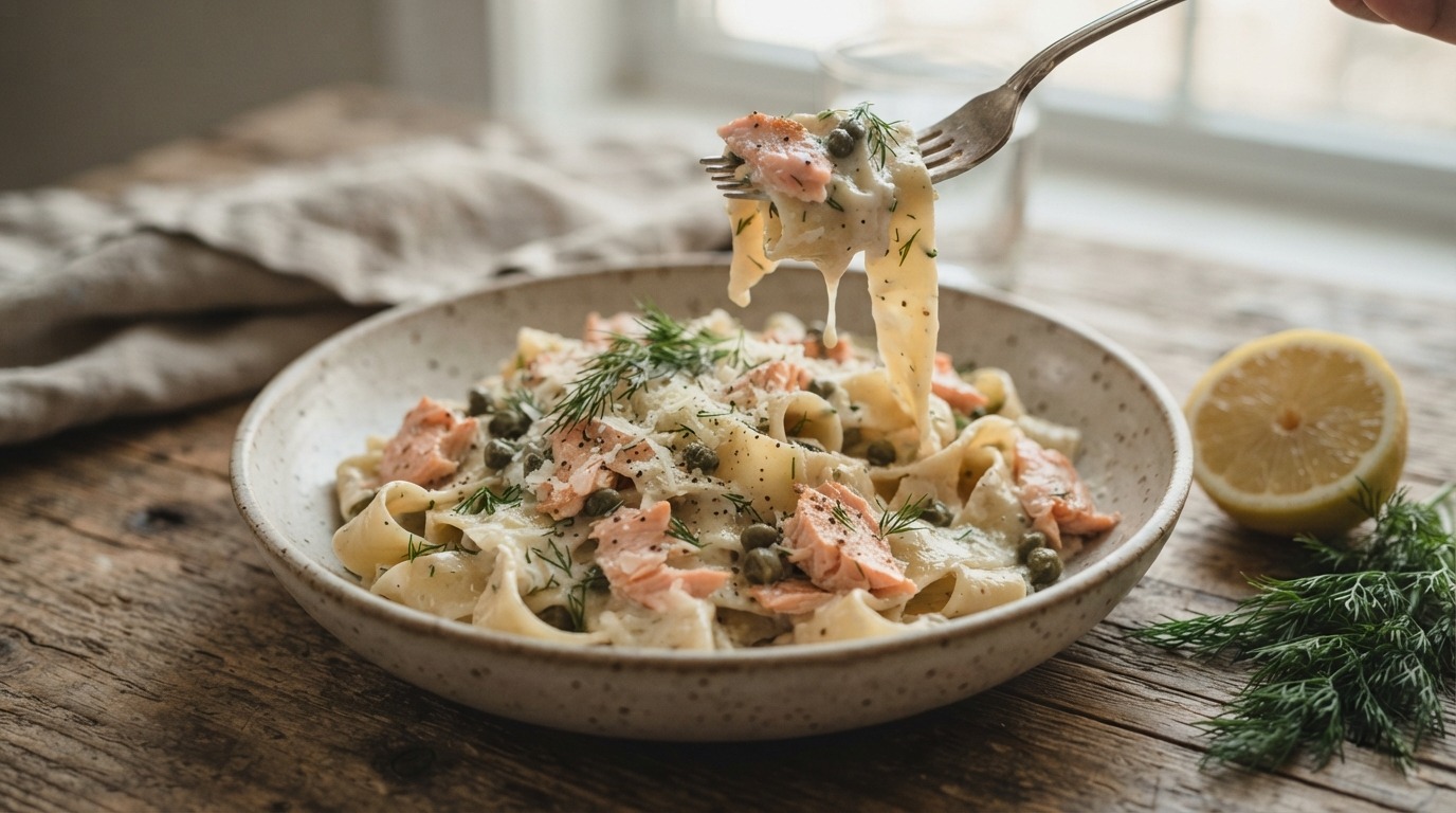 Lekkere Makkelijke Pasta met Zalm recept Lekkere Makkelijke Pasta met Zalm recept