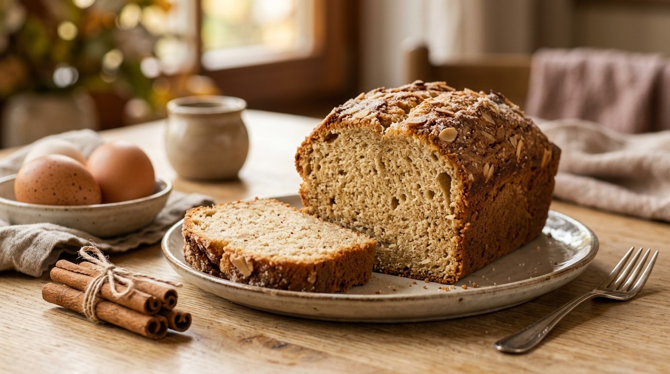 Luchtige Kruidcake met Kaneel, Karamelextract en Amandelextract