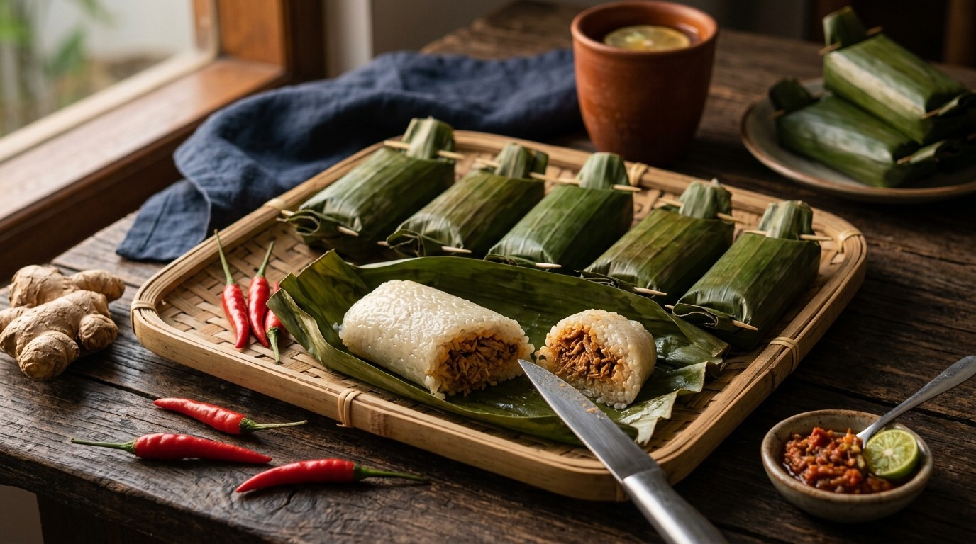 Lumper Ikan Tongkol (rijstrolletjes met Tonijn)