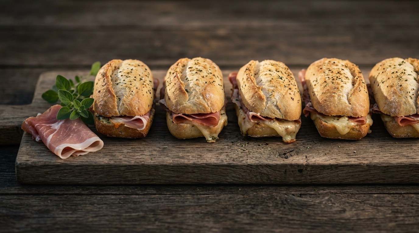 Luxe Minipistoletjes met ham en Kaas