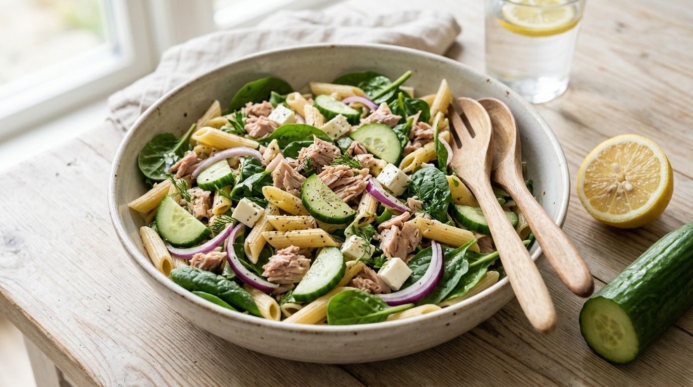 Maaltijdsalade Komkommer-tonijn
