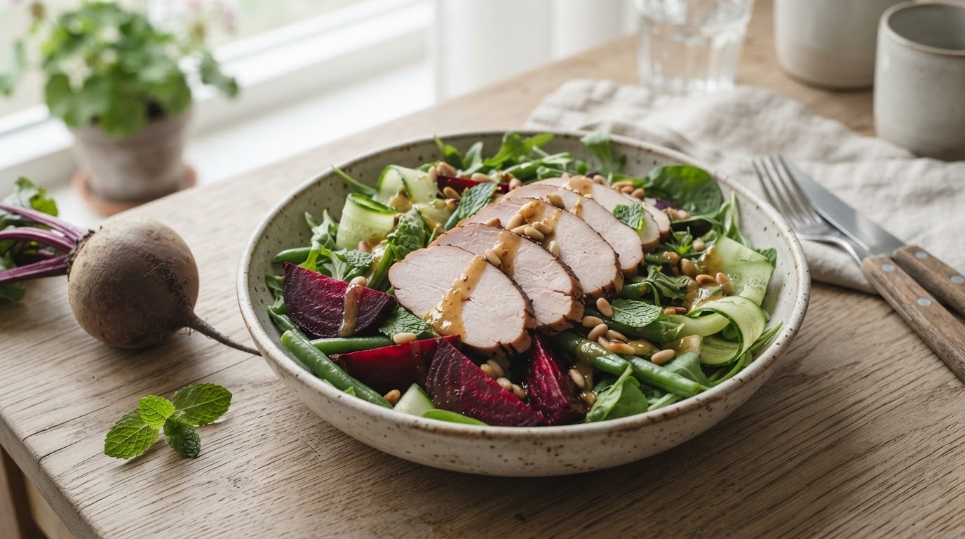Maaltijdsalade met Gerookte kip