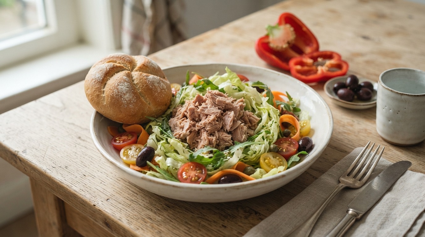 Maaltijdsalade met Tonijn en Ijsbergsla
