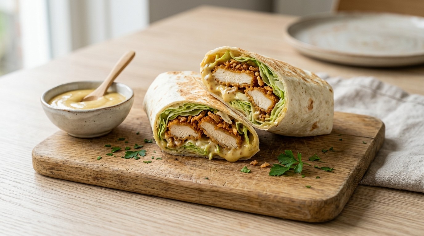 Mac Mosterd-honing-kipwrap recept Mac Mosterd-honing-kipwrap recept