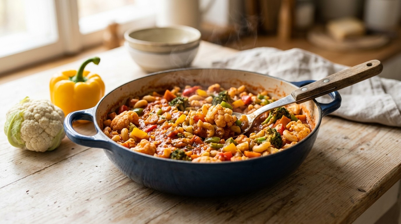 Macaroni met Groentesaus