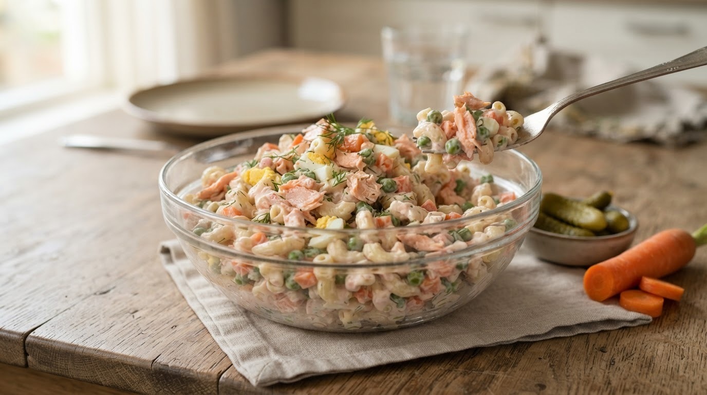 Macaronizalmsalade
