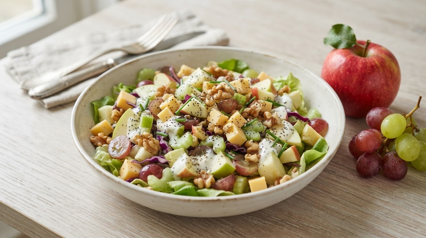 Mager Waldorfsalade met Scherpe Kaas