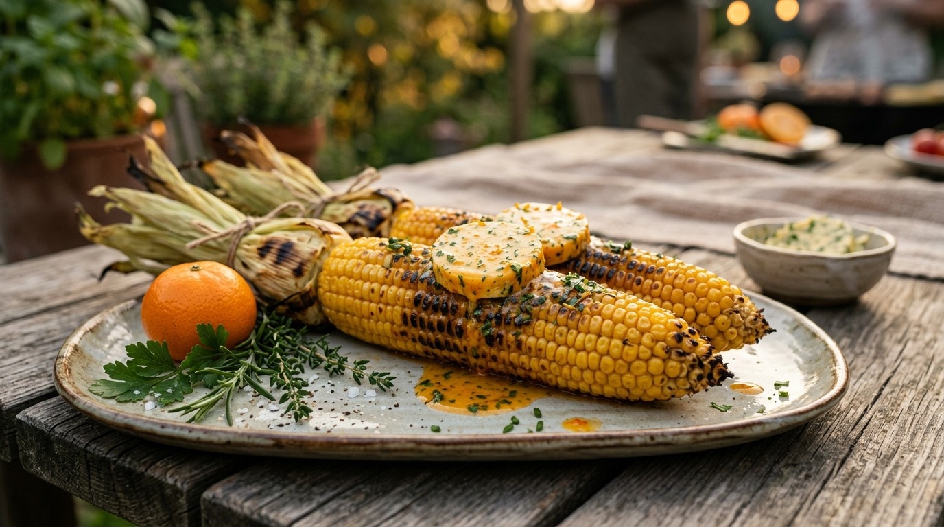 Maiskolf met Sinaasappel en Kruidenboter