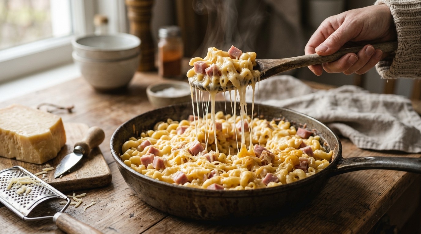 Makkelijke Ham-kaas Macaroni recept Makkelijke Ham-kaas Macaroni recept