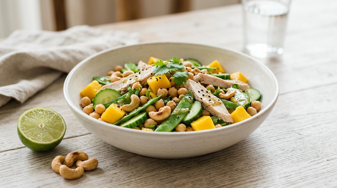 Mango Kikkererwten Salade