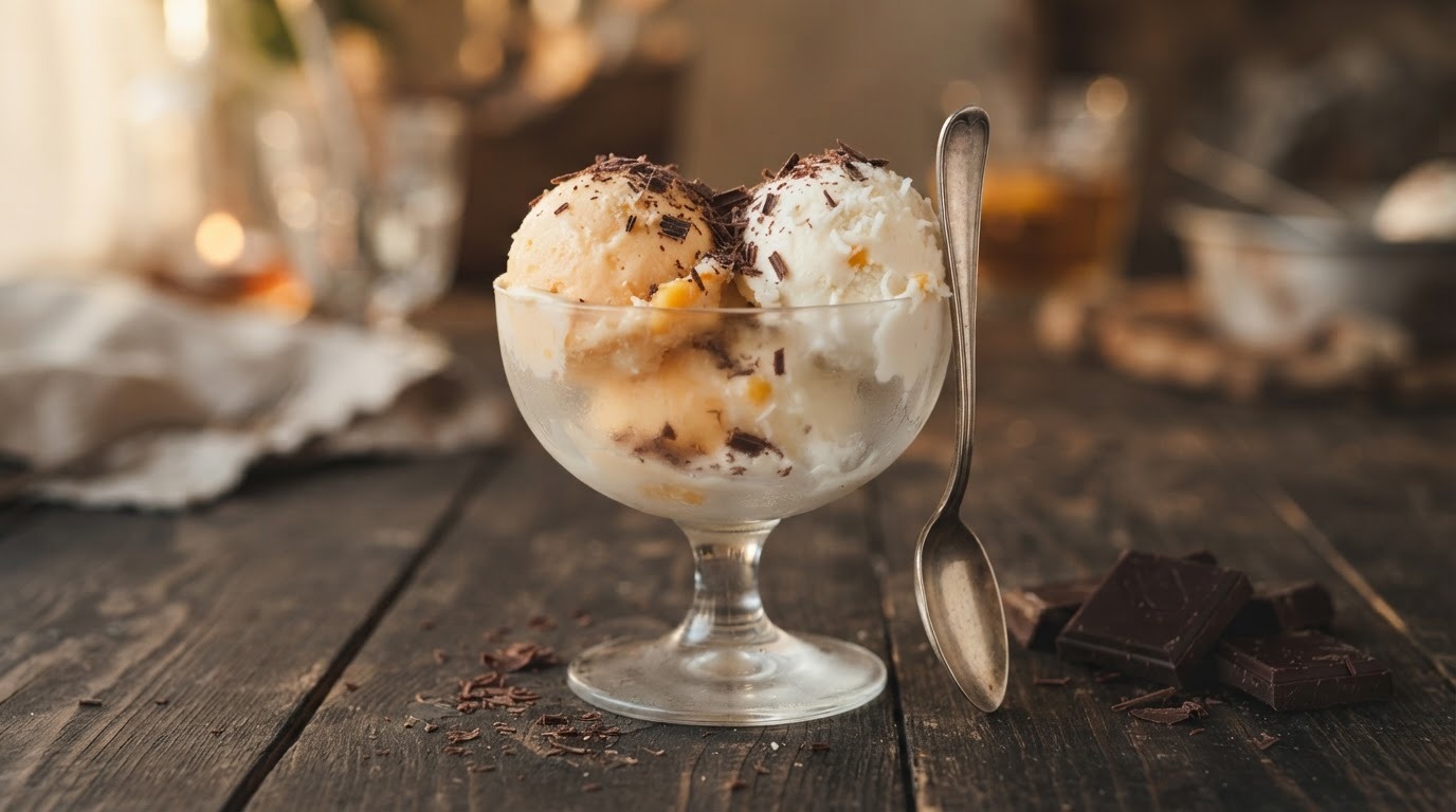 Mango-kokos ijs