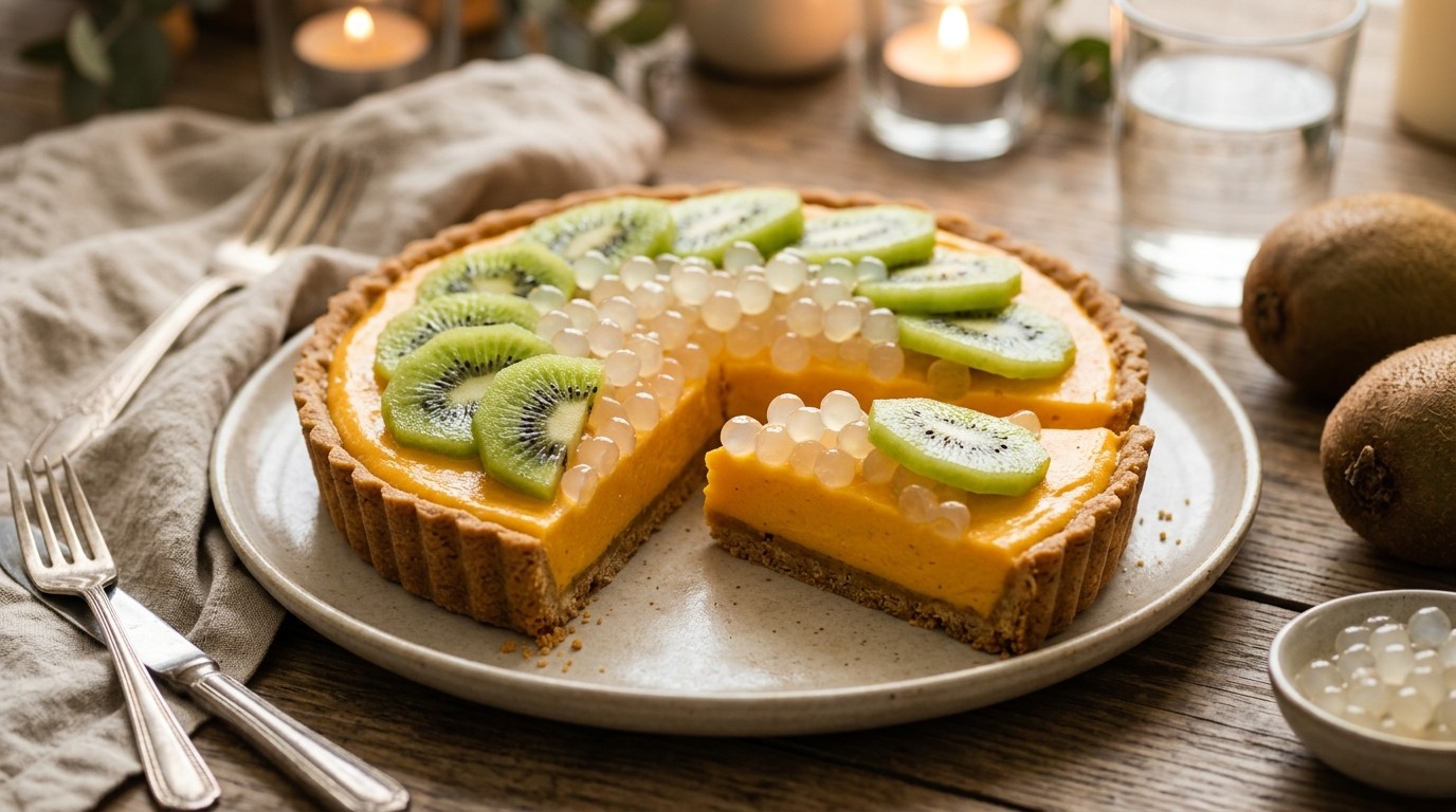 Mangotaart met Tapiocaparels
