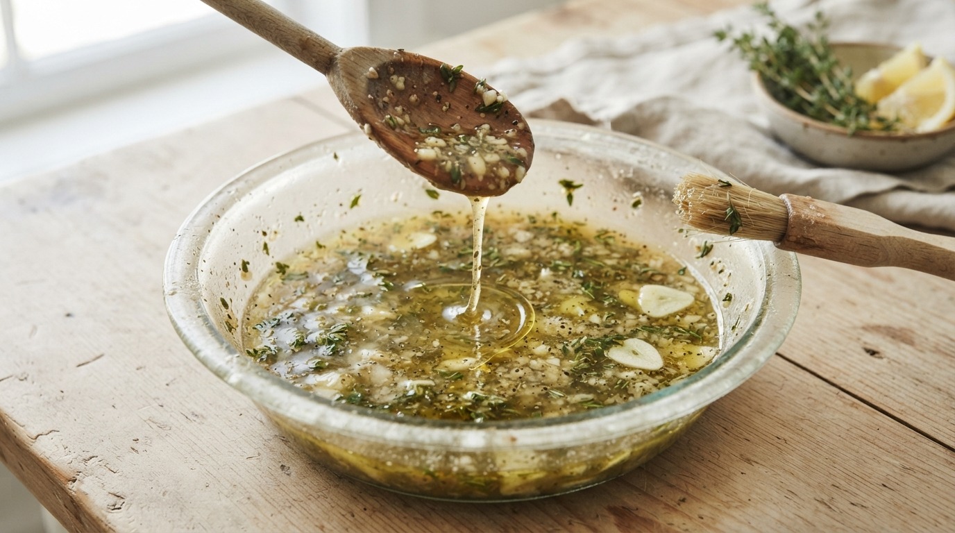 Marinade van Citroen, Tijm en Knoflook