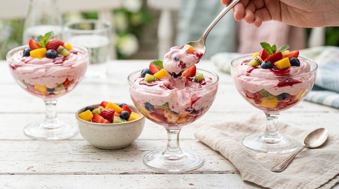 Mascarponetoetje met Vruchtjes