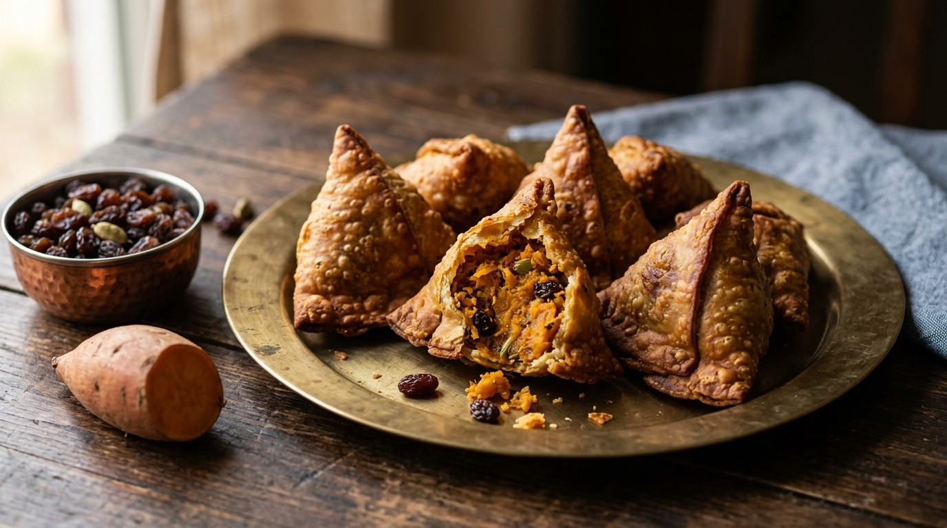 Meeta Samosa (zoete Aardappelpasteitjes) recept Meeta Samosa (zoete Aardappelpasteitjes) recept