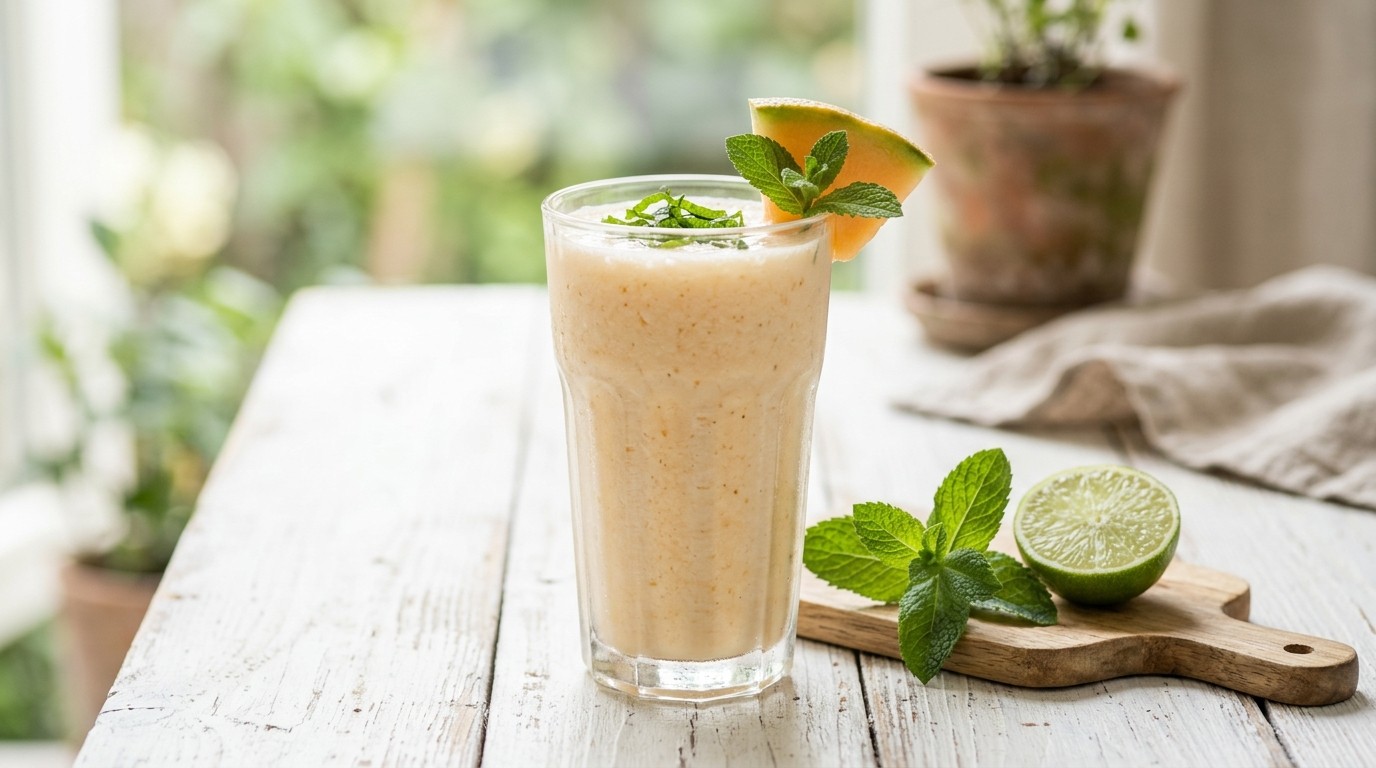 Meloen-yoghurtshake