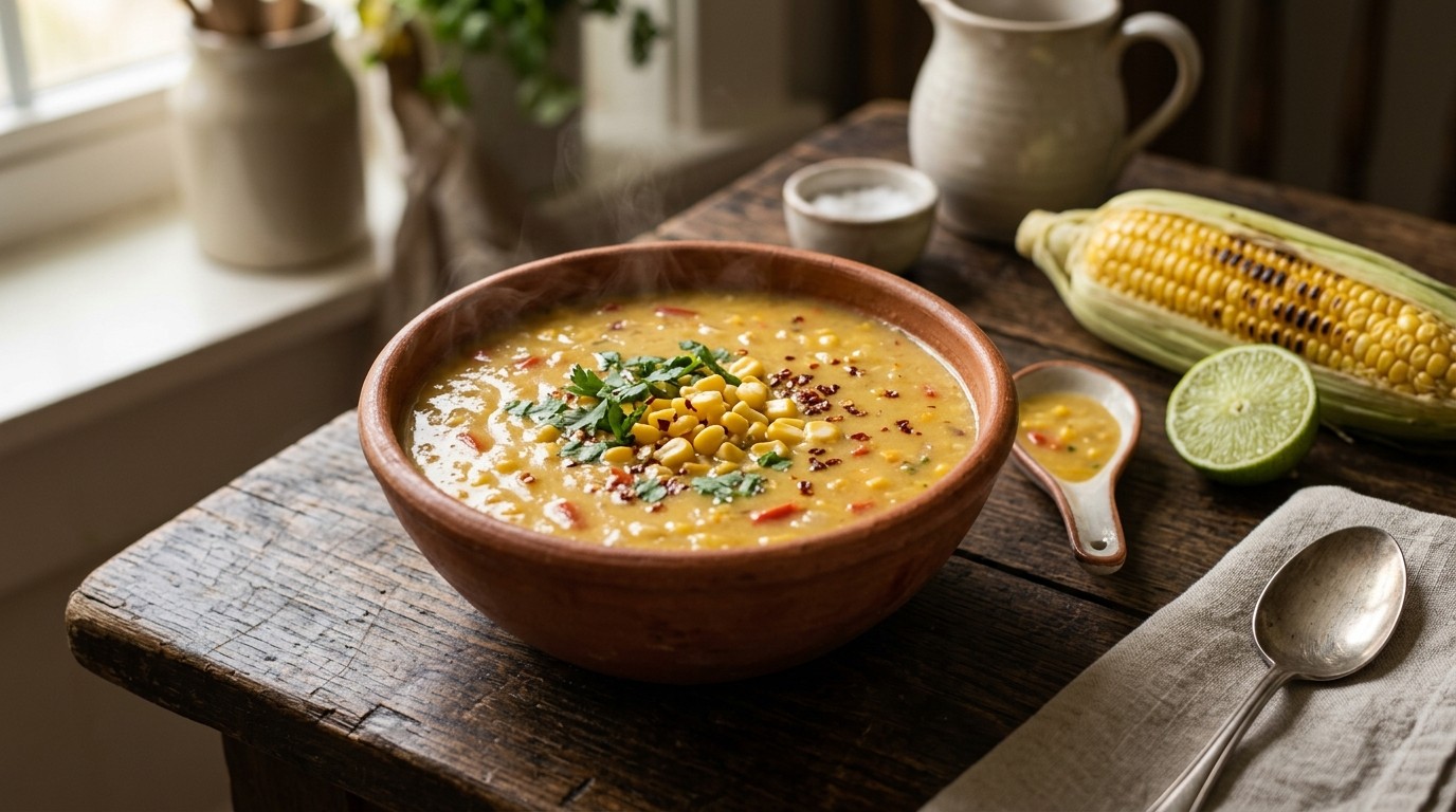 Mexicaanse Maissoep (vegetarisch)