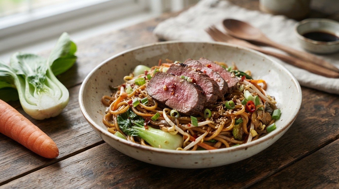 Mie met Ossenhaas