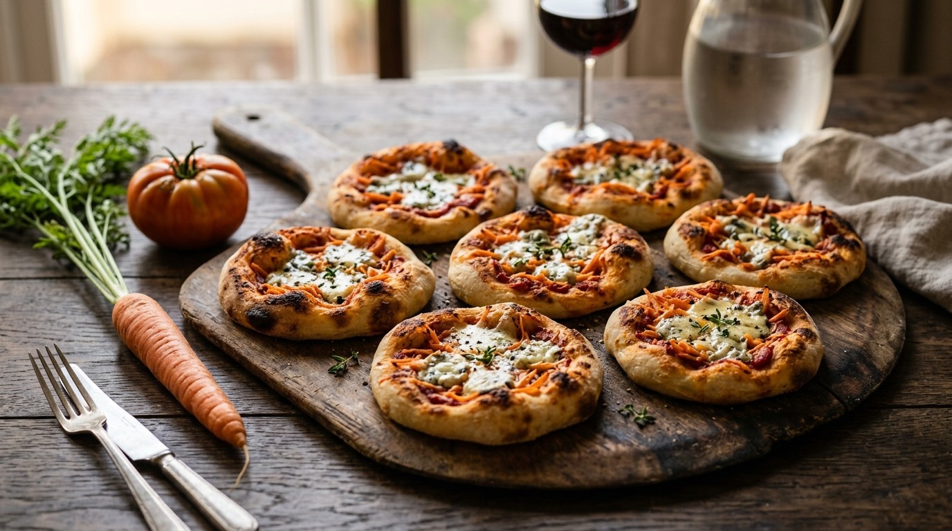 Mini Pizza's met Gorgonzola