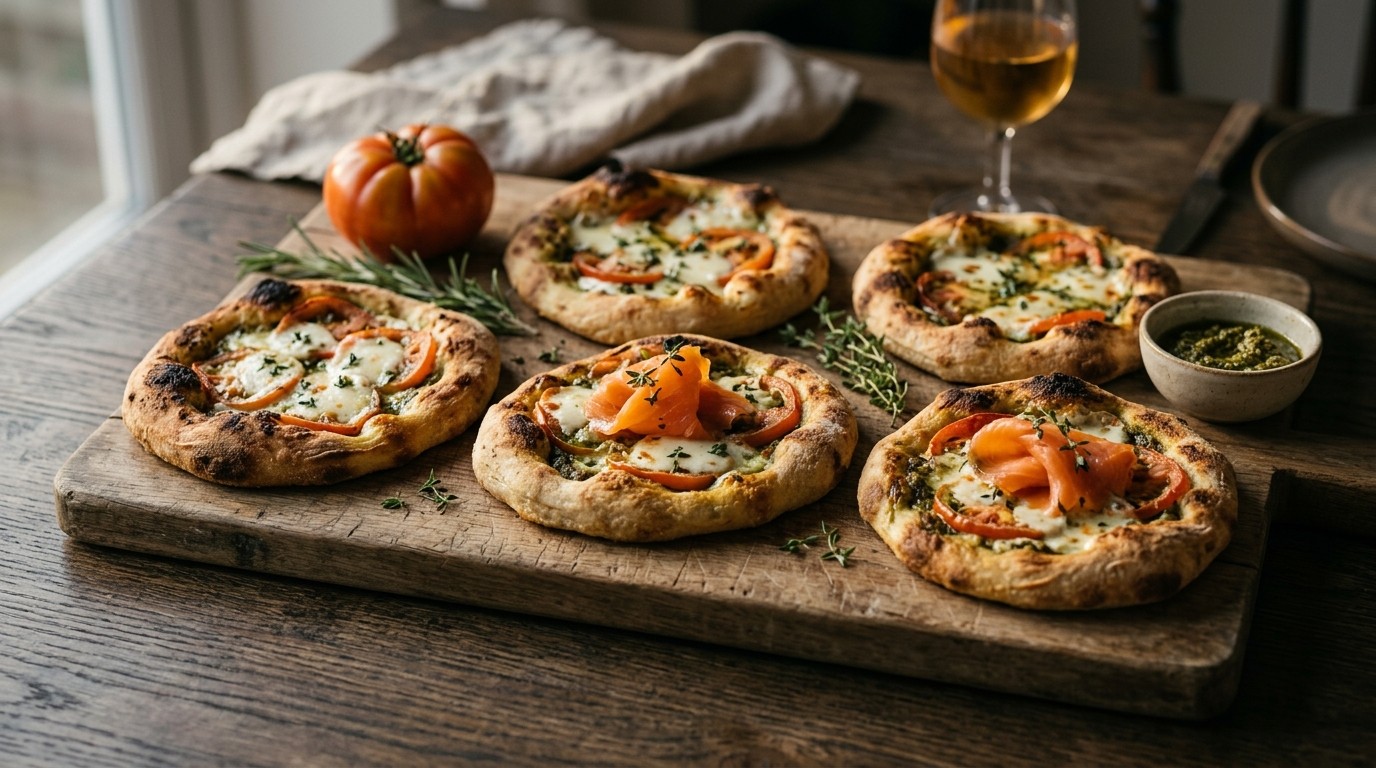 Minipizaatjes "rustico" recept Minipizaatjes "rustico" recept