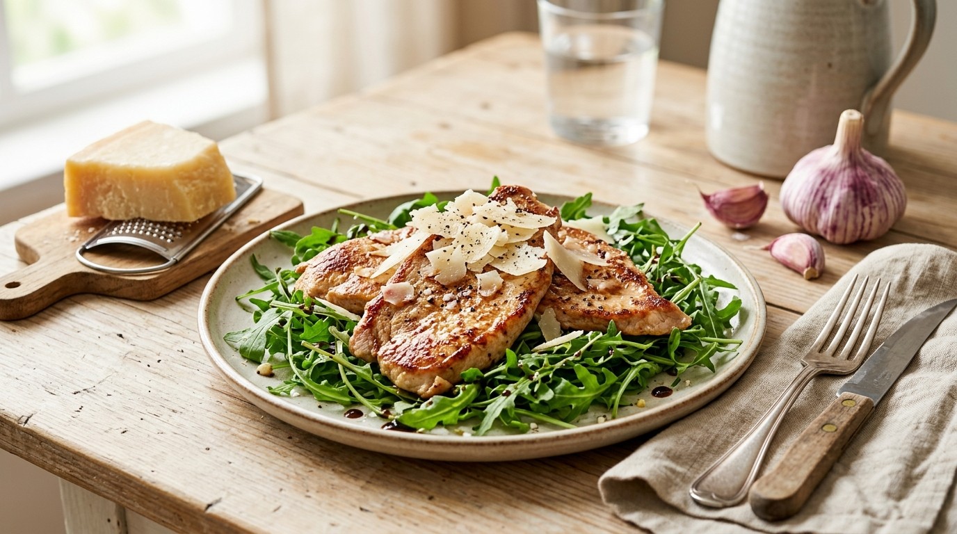 Minute Kalkoensteaks met Rucola