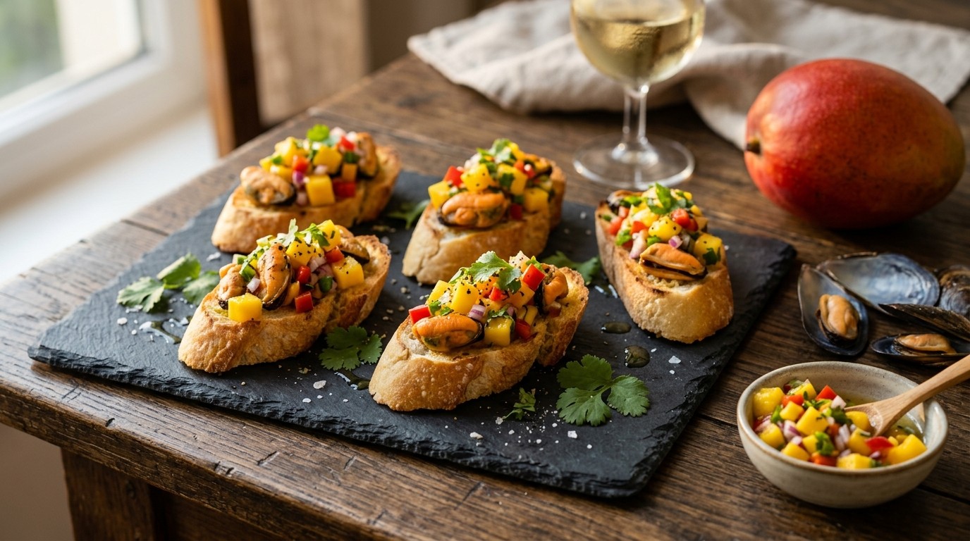 Mossel Crostini