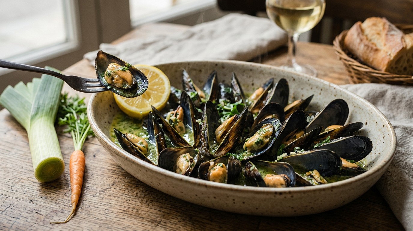 Mosselen met Kruidenboter recept Mosselen met Kruidenboter recept