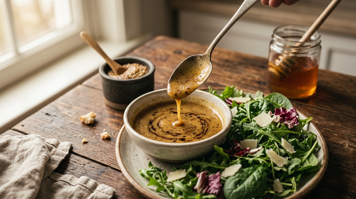 Mosterd-honingdressing recept Mosterd-honingdressing recept