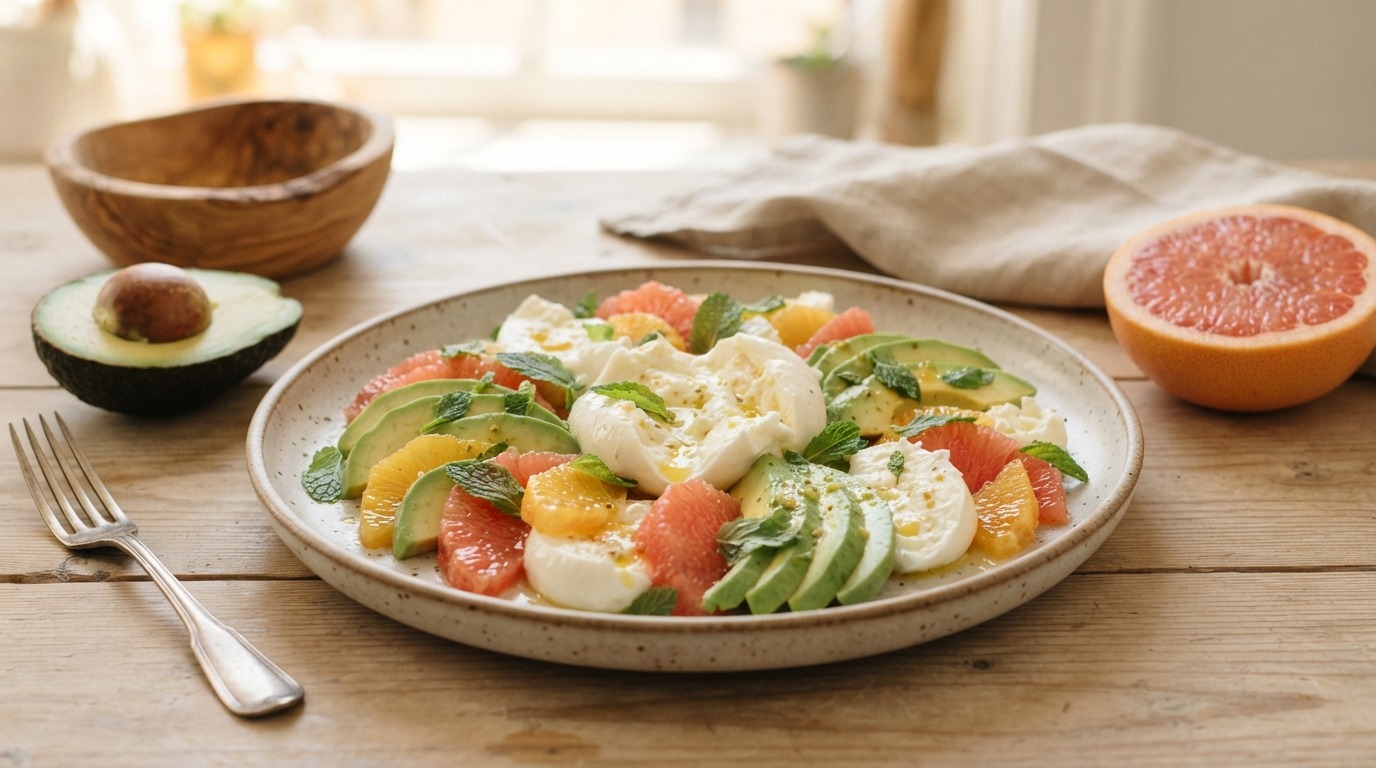 Mozzarella Salade met Avocado