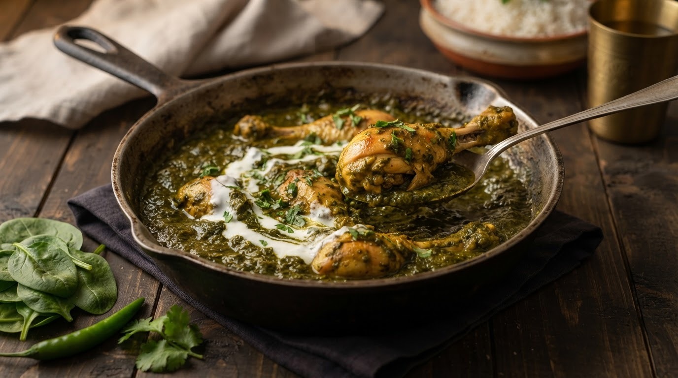 Murghi aur Palak