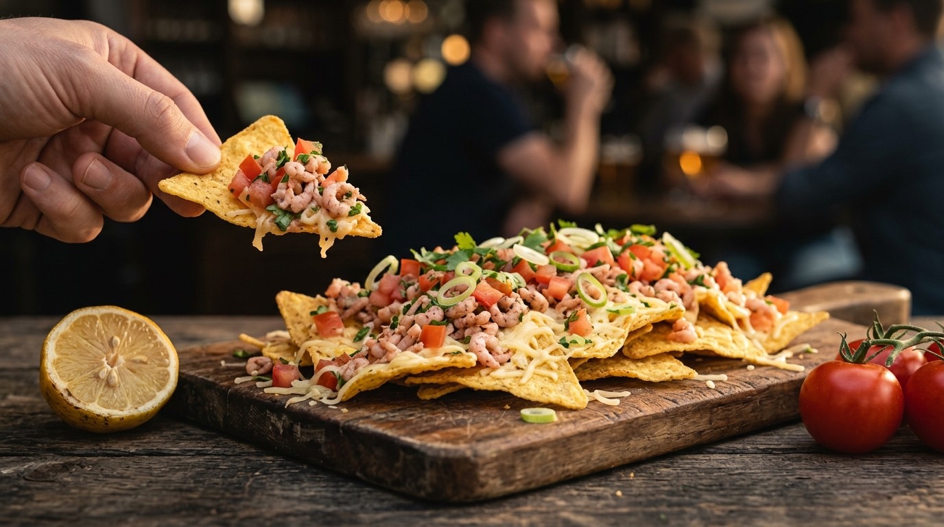 Nacho's met Garnalensalade