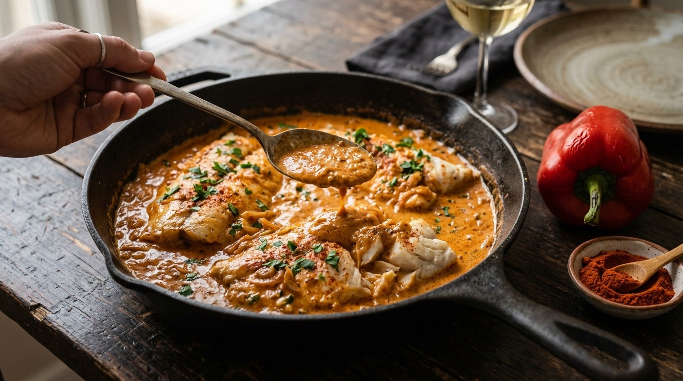 Nijlbaarsfilets met Paprika recept Nijlbaarsfilets met Paprika recept