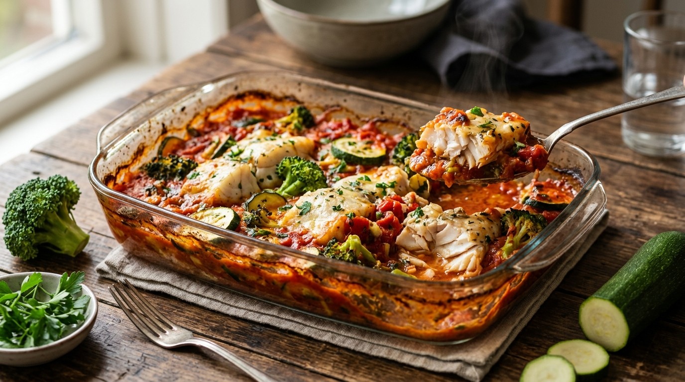 Nijlbaarsschotel met Tomatensaus